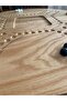 Premium Solid OAK Wooden Board Game, 54 cm Double-Sided, 4-6 Players, with Carrying Ba - 6