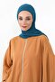 شال عملي من القطن الممشط يغطي الرقبة، طراز PS-59، لون بترولي - 4
