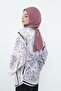 Crepe Shawl & Combed Cotton Bonnet Two-Piece Set, Ps-56, Dusty Rose - Dusty Rose - 4