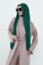 Crepe Shawl & Combed Cotton Bonnet Two-Piece Set, Ps-56, Green - Green - 4