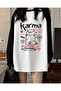 تي شيرت أبيض مطبوع بأكمام طويلة من Pinterest Design Reglan