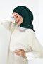 Chiffon Hooded Combed Cotton Bonnet with Neck Covering Feature, B-95, Green - 2