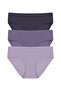Women's 3-Piece Patterned Camisole Cotton High Waist Bato