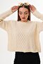 Women's Knitted Pattern Sweater 255110 - - 3