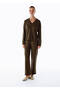 Khaki V-Neck Cashmere Knitwear - 2