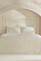 Viole Double Duvet Cover Set White