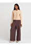 60935 Crew Neck Sequined Glitter Buttoned Knitwear Cardigan-Beige - 4