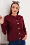 Women's Bow Button Detailed Jacket 255091 -