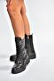 V999049103 Black Genuine Leather Women's Boots - 4