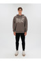 سويت شيرت أصلي للرجال ذو قلنسوة من نوع Boxing Oversize Dark Mink - 2