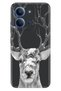 Xiaomi Redmi 15C 4g Compatible Case Decorative Silicone Printed Cover Reindeer