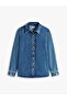 Lana Regular Cut Denim Women's Shirt Ww0Ww472191A5 - 5