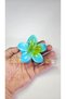 Lotus Double Sided Turquoise Color Latch Buckle 11 cm Large Size - Stylish and Durable - 8