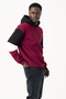 Men's Hooded Judge Me Printed 3-Thread Sweatshirt Burgundy - 25K 5299 - 4
