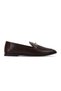 Record Women's Blunt Toe Gold Buckle Detailed Ballerina Shoes-Brown