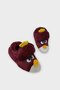 Children's Unisex Slippers with Angry Duck Figure Bordo - 3