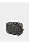 Women's Eagle Logo Embroidered Zippered Cross Shoulder Strap Black Shoulder Bag Ew001891 Af19711-Fc145 - 2
