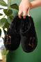 Panda Embroidered Women's House Slippers Plush Slippers Dowry and Bundle Slippers Do Not Make Noise Thick Sole
