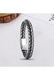 Hematite Natural Stone and Steel Rope Braided Bracelet 31832B2Dh2 - 2
