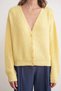 6943 Women's V-Neck Thessaloniki Cardigan Yellow - 5