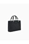 Women's Embossed Pattern Magnetic Closure Removable Shoulder Strap Black Shoulder Bag Ew000361 Af189 - 2