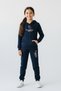 Girls' Hooded Sweatshirt with Kangaroo Pocket and Beautiful Printed Tracksuit Set