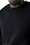 Men's Crew Neck Jb Embroidered 3-Thread Sweatshirt Black - 5405 - 6