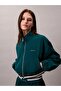 Woven Track Women's Green Jacket - 6