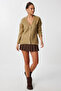 Stylish Buttoned Soft Knit Cardigan Lmt0032 Olive Green - 2