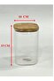 Glass Jar with Bamboo Lid – Storage Container, Cookie, Coffee and Spice Jar - Kitchen Organizer - 4