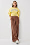 Winter Modal Palazzo Pants with Pockets Lfh0013 Brown
