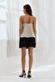 Strappy Degaje Collar Satin Blouse Tas - 5