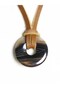 Special Design Agate Stone & Leather Cord Necklace
