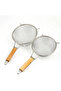 Stainless Steel Flour Pasta Vegetable Strainer with Wooden Handle – Round Wire Sieve 20 cm - 4