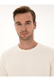 Ecru Regular Fit 100% Cotton 3 Thread Crew Neck Sweatshirt 50318974-Vr019 - 2