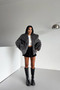 Women's Lined Imported Fur Coat Nbg111 - 5