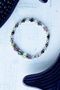 Certified Fluorite and Hematite Natural Stone Bracelet - 5