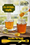 Crystal Plastic Honey and Jam Spoon Practical Transparent Yellow Stylish and Long Design Bpa Free - 1 Piece - 3
