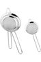 3-Piece Stainless Steel Strainer, Rice Strainer, Steel Strainer, Metal Strainer (13-11-10 cm) - 3