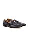Gray Color Laceless Genuine Leather Men's Shoes