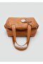 Medium-Sized Leather Shoulder Bag with Charm Details - 7