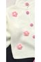 Girl's Floral Applique Knitwear Cardigan and Skirt Two-Piece Set - 3
