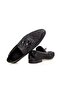 Black Color Laceless Genuine Leather Patent Leather Silvery Men's Shoes - 2