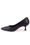 Dza07-388499 Black 6 cm Thin Heeled Stiletto Women's Shoes - 3