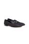 Black Color Laceless Genuine Leather Men's Shoes