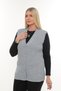 Women's V-Neck Winter Thick Woolen Hair Knit Model Knitwear Button Mother Vest with Pockets - 3
