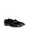 Black Color Laceless Genuine Leather Men's Shoes