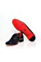 Black Color Genuine Leather Patent Leather Rainbow Sequins Men's Shoes - 3