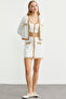 Block Color Dress Cardigan Knitwear Set - Camel - 5