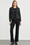 Logo Button Detailed Knitwear Cardigan - Black